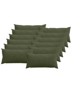 Federa 12 pcs HEERLEN Verde 40 x 80 cm corduroy