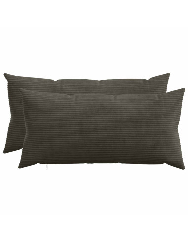 Federa 2 pcs HEERLEN Antracite 40 x 80 cm corduroy