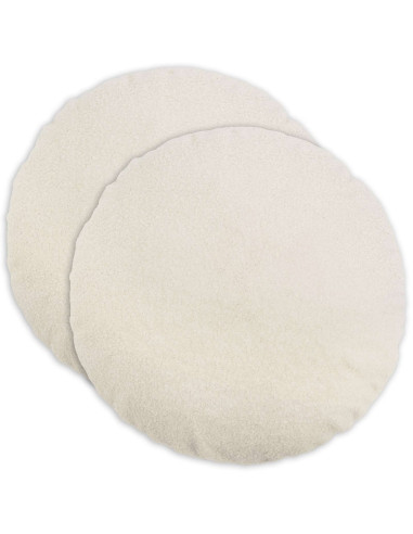 Federa 2 pcs HEERLEN Crema Ø 40 cm Bouclé