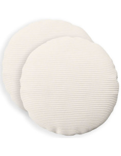 Federa 2 pcs HEERLEN Crema Ø 40 cm corduroy