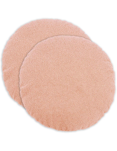 Federa 2 pcs HEERLEN Rosa Ø 40 cm Bouclé