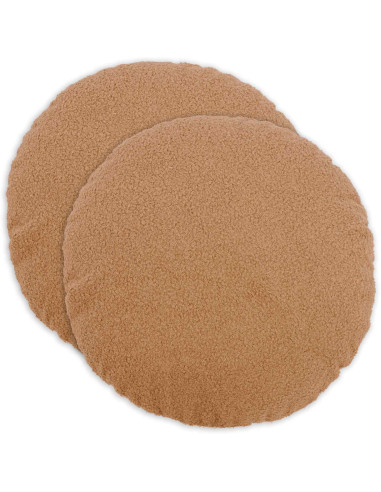 Federa 2 pcs HEERLEN Beige Ø 40 cm Bouclé