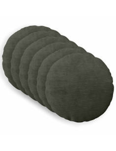 Federa 6 pcs HEERLEN Antracite Ø 50 cm corduroy