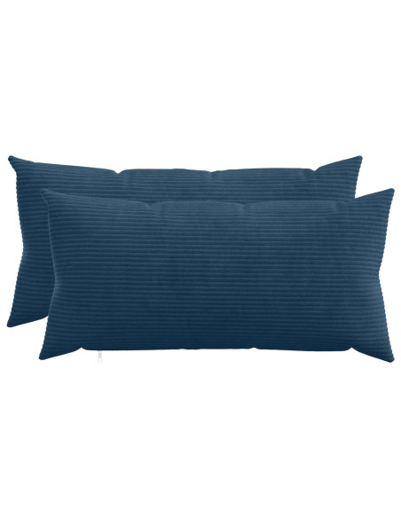 Federa 2 pcs HEERLEN Blu navy 40 x 80 cm corduroy