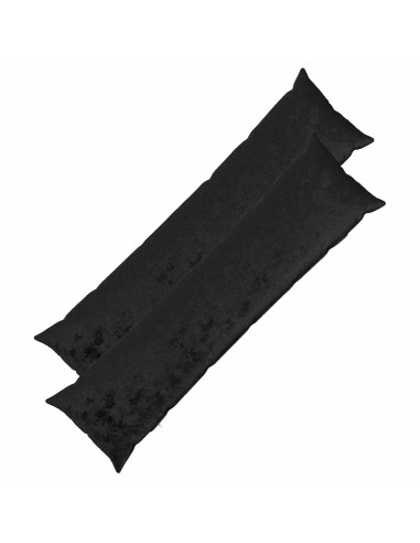 Federa 2 pcs HEERLEN Nero 40 x 145 cm Flanella