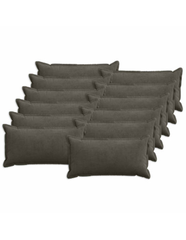Federa 12 pz HOUTEN Antracite 40 x 80 cm corduroy