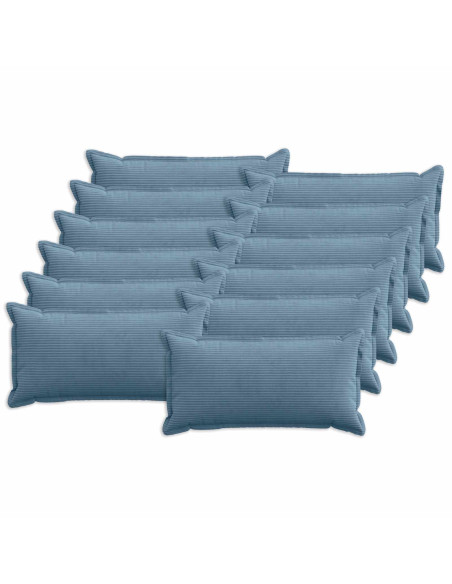 Federa 12 pz HOUTEN Blu 40 x 80 cm corduroy