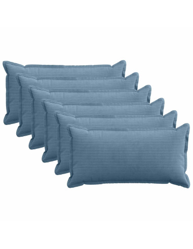 Federa 6 pz HOUTEN Blu 40 x 80 cm corduroy