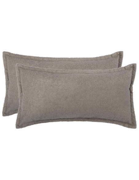 Federa 2 pz HOUTEN Grigio Chiaro 40 x 80 cm Bouclé