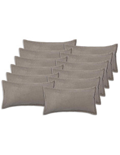 Federa 12 pcs HOUTEN Grigio Chiaro 40 x 80 cm Bouclé