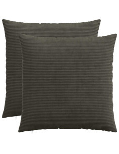 Federa 2 pcs HEERLEN Antracite 60 x 60 cm corduroy