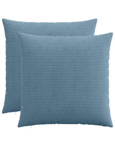 Federa 2 pcs HEERLEN Blu 60 x 60 cm corduroy