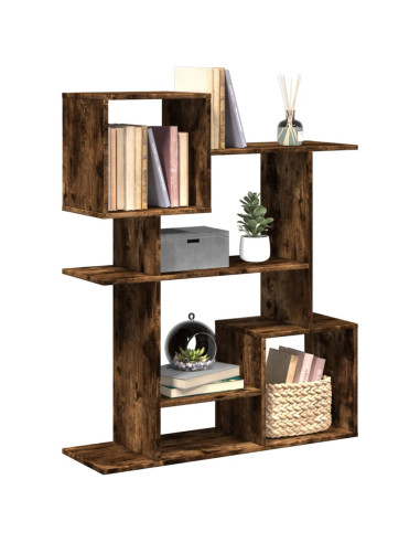 Libreria Divisorio Rovere Fumo 92x29x112 cm in Truciolato
