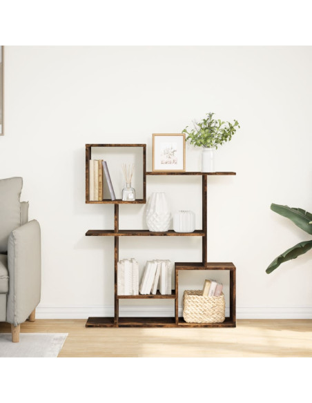 Libreria Divisorio Rovere Fumo 92x29x112 cm in Truciolato