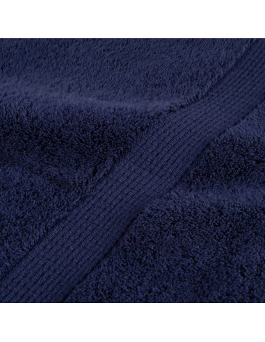 Asciugamani da bagno Premium SOLUND 2 pz Blu navy 100x150 cm 600 g/m²