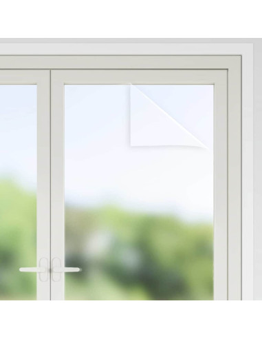 Pellicola statica per finestre Grigio Frosted 45 x 1000 cm PVC