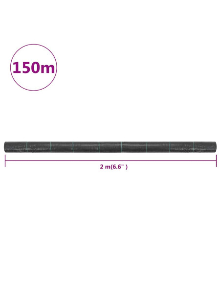 Telo Pacciamatura Antiradici Antierbacce in PP 2x150 m Nero