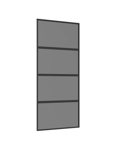 Porta scorrevole 90 x 205 cm Vetro Temperato e Alluminio