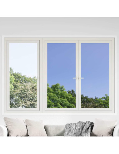 Pellicole Solari Statiche 3pz Effetto Riflettente Argento PVC