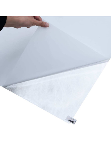 Pellicola Statica Smerigliata Bianco 90x2000 cm PVC