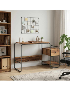 Scrivania con Spazio di Archiviazione Legno di quercia