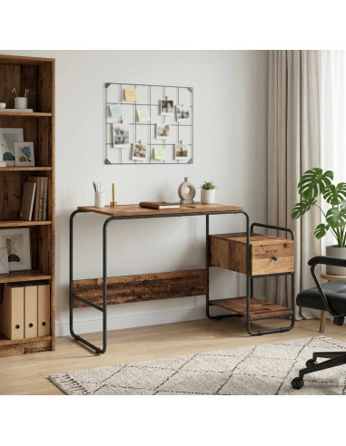 Scrivania con Spazio di Archiviazione Legno di quercia