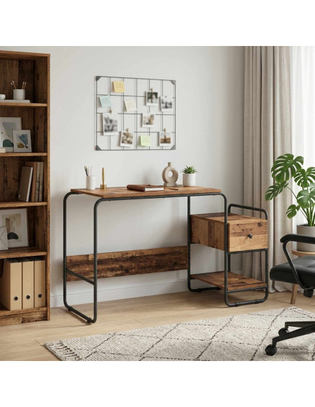 Scrivania con Spazio di Archiviazione Legno di quercia