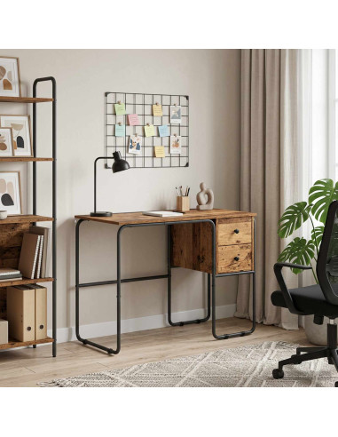 Scrivania con Spazio di Archiviazione Legno di quercia
