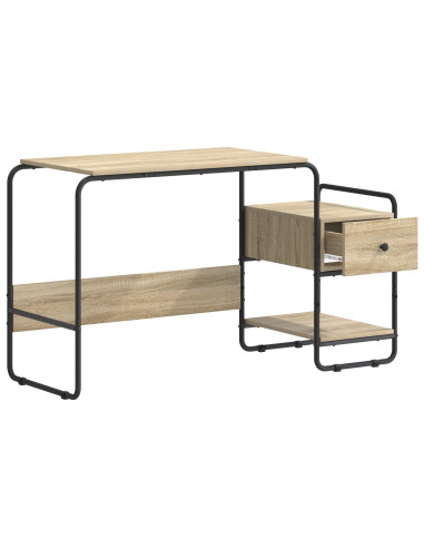 Scrivania con Spazio di Archiviazione Rovere Sonoma