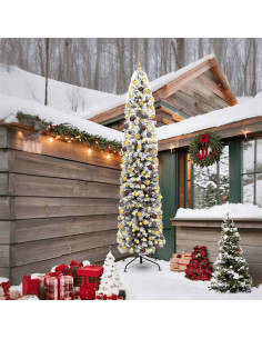 Albero di Natale artificiale con 300 LED Verde 240 cm