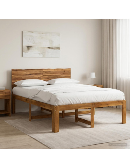 Letto matrimoniale con testiera ROSTOCK Naturale 150 x 200 cm