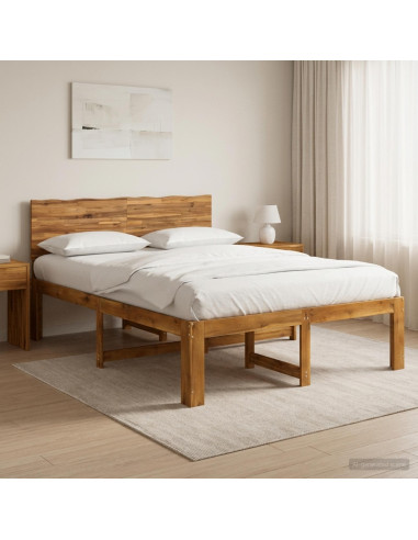 Letto matrimoniale con testiera ROSTOCK Naturale 160 x 200 cm