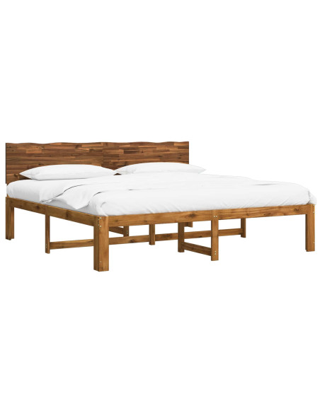 Letto matrimoniale con testiera ROSTOCK Naturale 180 x 200 cm