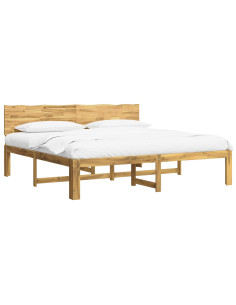 Letto matrimoniale con testiera ROSTOCK Bianco 180 x 200 cm 2