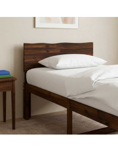 Testiera con bordo vivo ROSTOCK Marrone Scuro 80 cm
