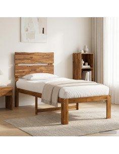 Letto Singolo con Testiera ROSTOCK Naturale 90 x 200 cm