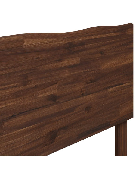 Testiera con bordo vivo ROSTOCK Marrone Scuro 120 cm