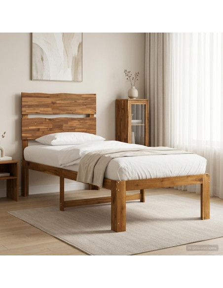 Letto Singolo con Testiera ROSTOCK Naturale 100 x 200 cm