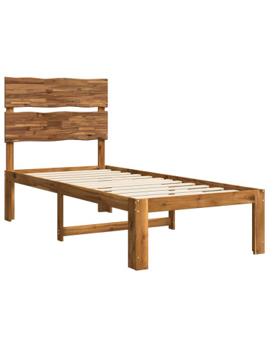 Letto Singolo con Testiera ROSTOCK Naturale 100 x 200 cm