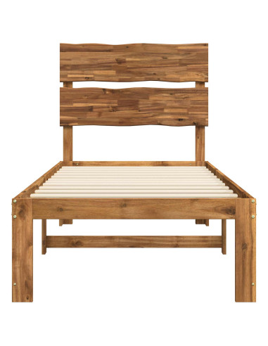 Letto Singolo con Testiera ROSTOCK Naturale 100 x 200 cm