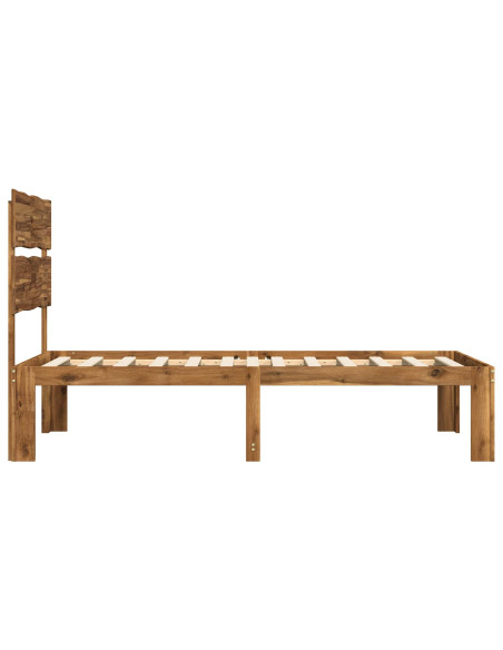 Letto Singolo con Testiera ROSTOCK Naturale 100 x 200 cm