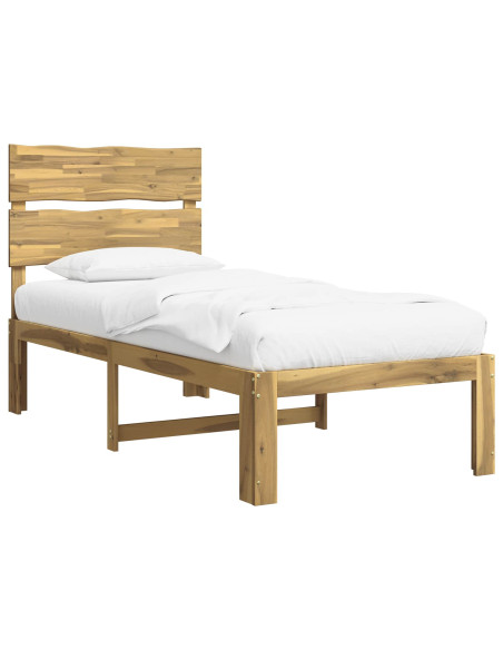 Letto Singolo con Testiera ROSTOCK Bianco 100 x 200 cm
