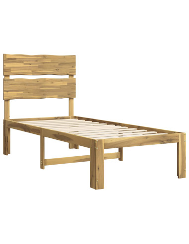 Letto Singolo con Testiera ROSTOCK Bianco 100 x 200 cm