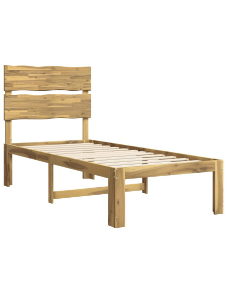 Letto Singolo con Testiera ROSTOCK Bianco 100 x 200 cm