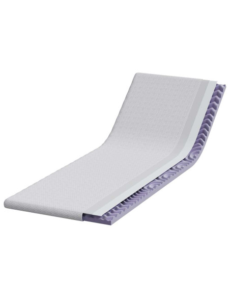 Topper per materasso Bianco 70 x 200 cm Tessuto Jacquard