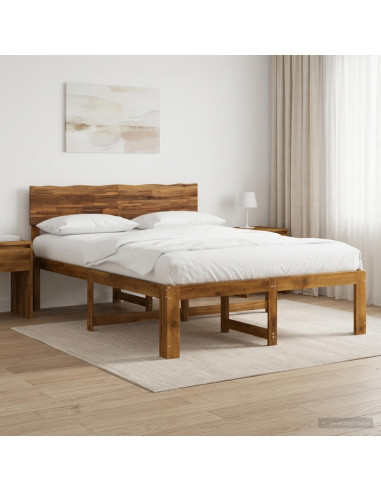 Letto matrimoniale con testiera ROSTOCK Naturale 120 x 190 cm