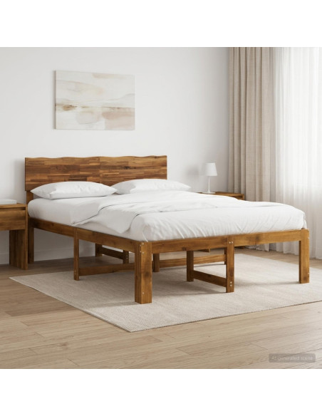 Letto matrimoniale con testiera ROSTOCK Naturale 120 x 190 cm