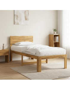 Letto Singolo con Testiera ROSTOCK Bianco 80 x 200 cm