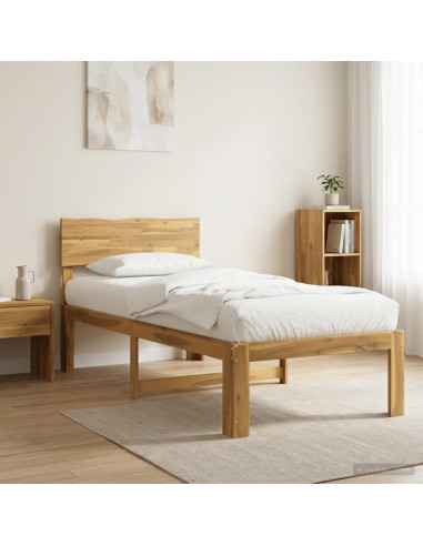 Letto Singolo con Testiera ROSTOCK Bianco 80 x 200 cm