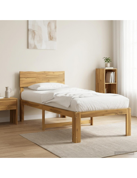 Letto Singolo con Testiera ROSTOCK Bianco 80 x 200 cm